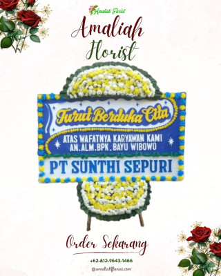 Papan Bunga Duka di Terate